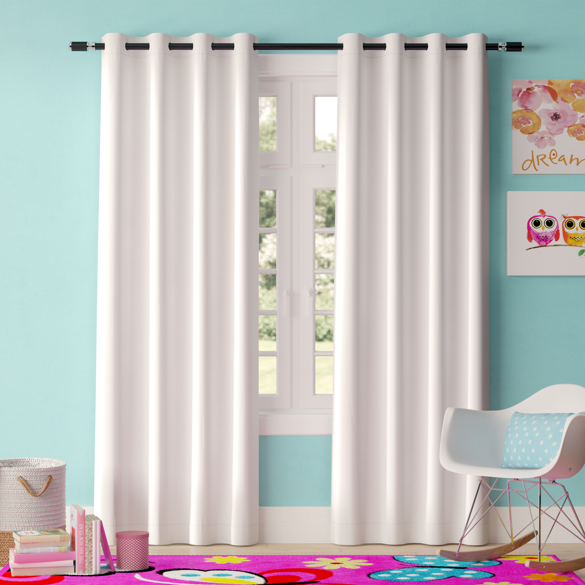 20 Pack Stainless Steel Curtain Grommets, 2 in 1 Metal Curtain Ring Eyelets Metal Grommet ABS Plastic Curtain Eyelet Clips ,1.65 42mm Inner