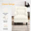 Chaise d'appoint rembourrée et rembourrée-1829007116