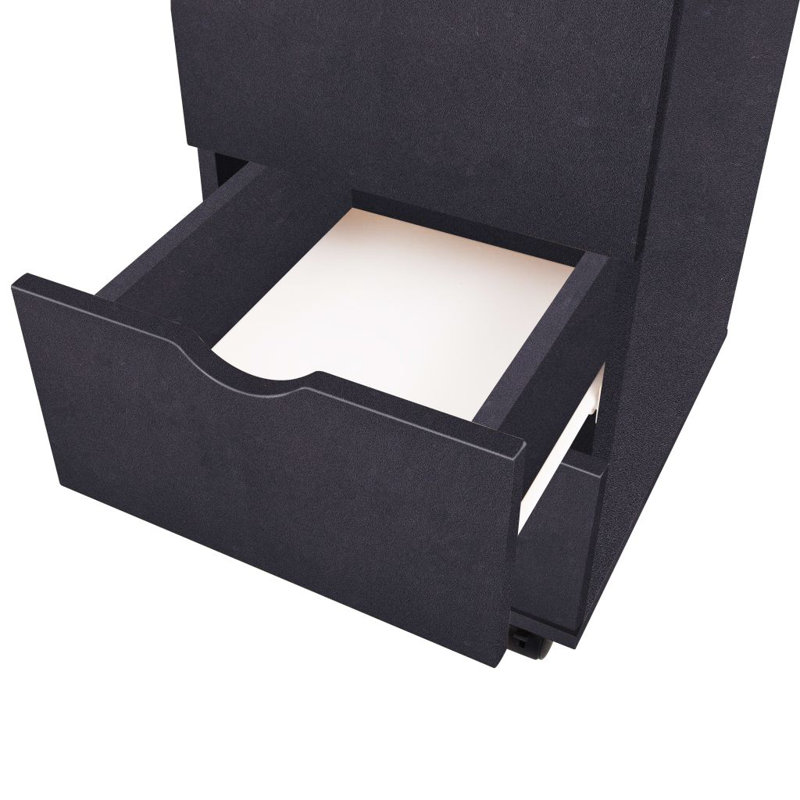 vidaXL Drawer Unit Engineered Wood Small Drawer Unit Rectangular, Black