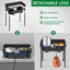 2 - Burner High Pressure Propane Outdoor Stove with Windscreen