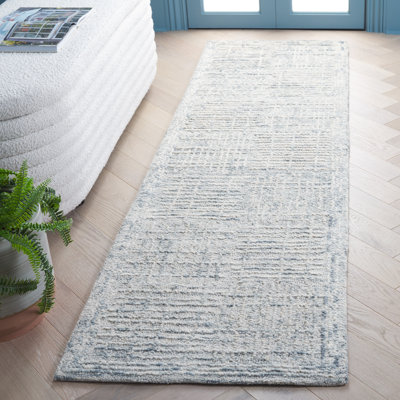 Tapis en coton à motif géométrique abstrait en laine touffeté à la main Westhoughton