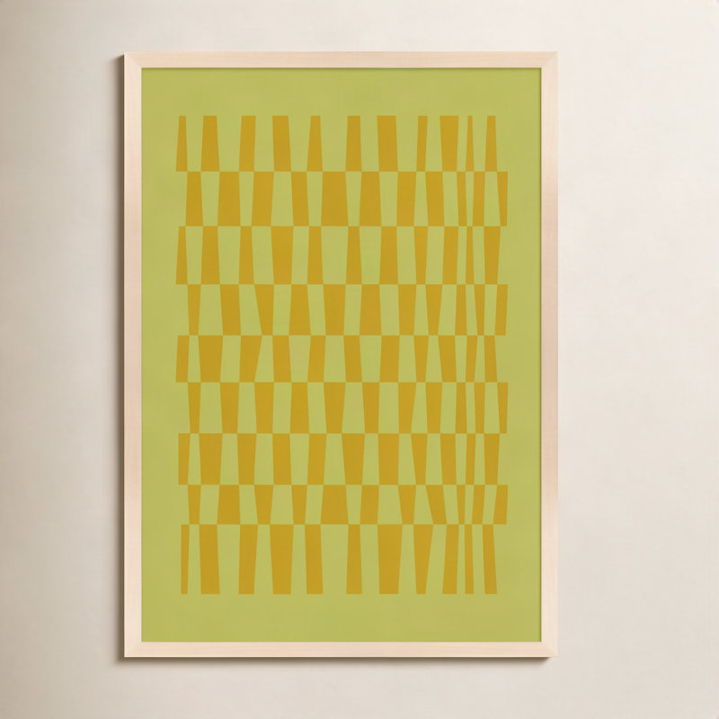 Vibrant Intersections 7 by Romina Gadler - Framed Wall Art, Maple Framed, 20" H x 14" W
