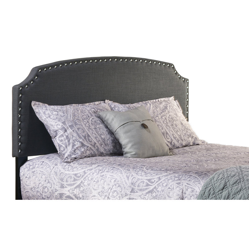 Tête de lit tapissier Amirat, Plein, Gris foncé