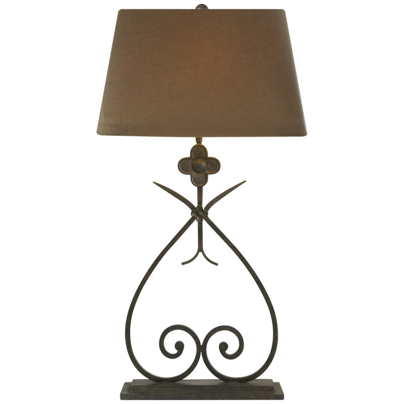 Suzanne Kasler Harper Table Lamp, Natural Rust, Brown, Paper