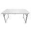 Techni Home 4 FT Granite White Adjustable Height Folding Table With Easy-Carry Handle