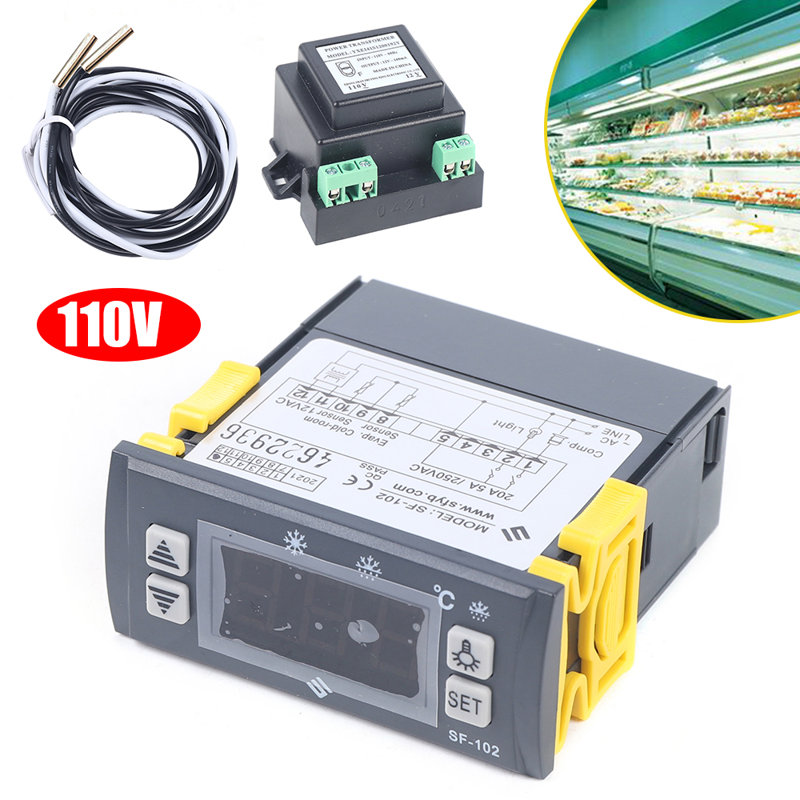 Display Refrigerator Thermostat Manual and Automatic Shutdown Defrosting 110V