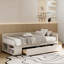 Lit plateforme tapissier en L avec rangement et tiroirs-114195826