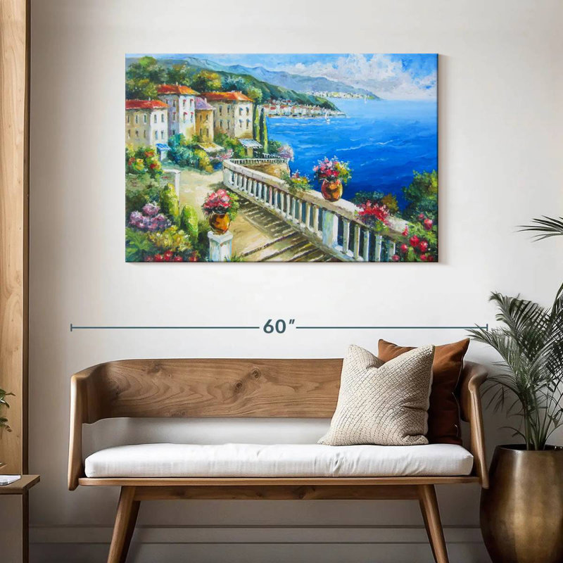 Gillard Greek Seaside Town, 30" H x 45" W