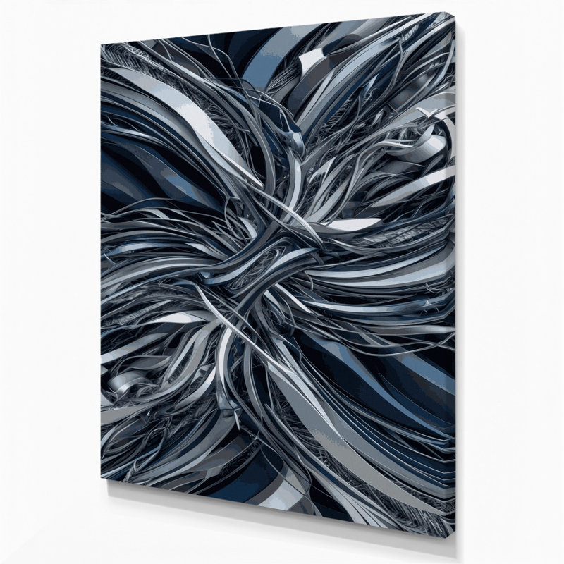 Art numérique sur toile, abstraction numérique 38, H 20 po x l 24 po