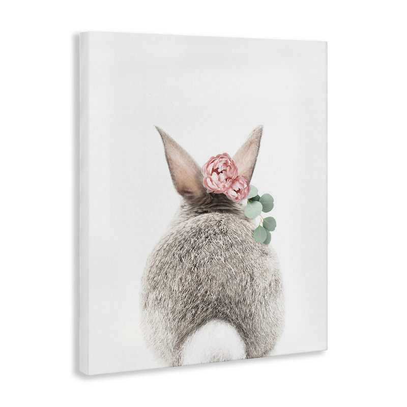 "Floral Bunny Tail Side" par Sissi et Seb, H 48 po x l 36 po
