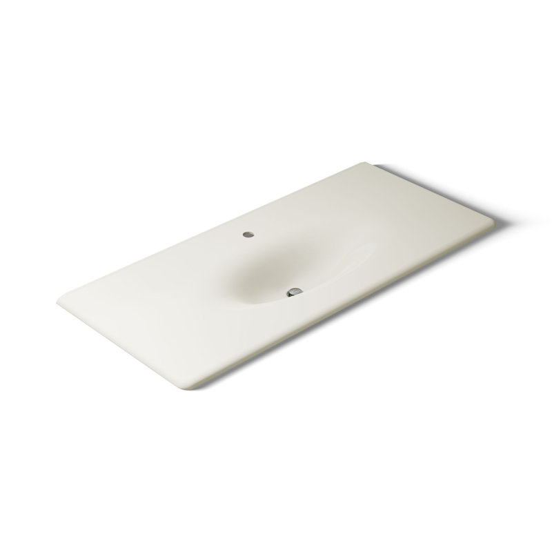 Iron Impressions® 50" Single Bathroom Vanity Top, Single, Biscuit