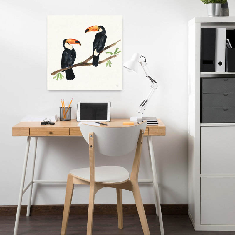 Art tropical, oiseau tropical, oiseau, art tropical, H 18 po x l 18 po
