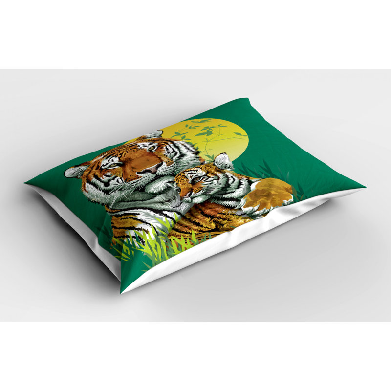 Tiger Polyester Sham Set, Twin