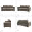 Fournier 83.46'' Genuine Leather Square Arm Sofa with Pillows-70602461