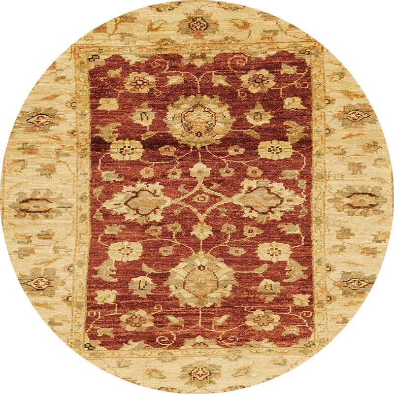 Tapis abstrait moderne 3840, Rond 6 pi