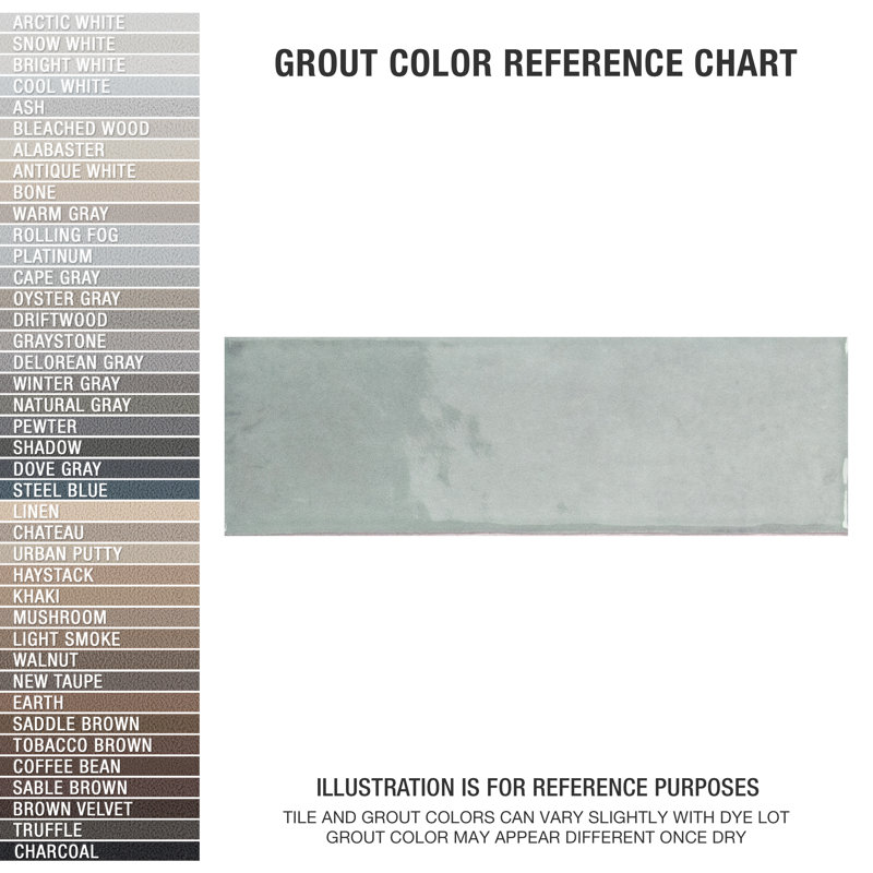 Coco 2" x 6" Porcelain Subway Wall Tile, Blue Grass