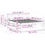 Bed Frame with Headboard Solid Pine Wood-313645404