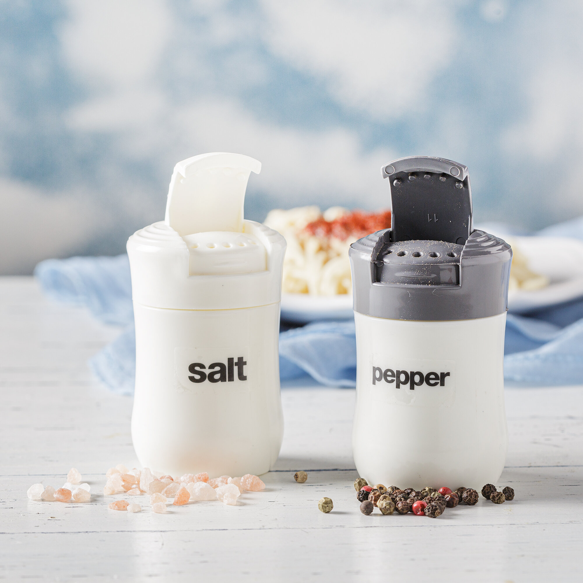 KKC HOME ACCENTS Wooden Salt and Pepper Grinder Set 6 inch,Salt