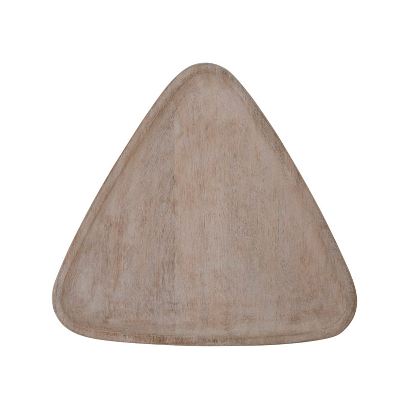 Mango Wood Tray, Triangular Shaped