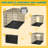 Versatile Folding Metal Dog Crate with Divider and Leak-Proof Tray for Indoor Use-1169598109