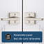 Levier de porte de passage Halifax pour couloir / garde-robe-97991892-97991891