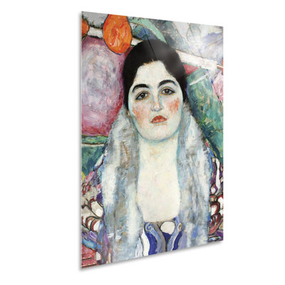 Close-up Of Friedericke Maria Beer by Gustav Klimt - No Frame Painting on Glass