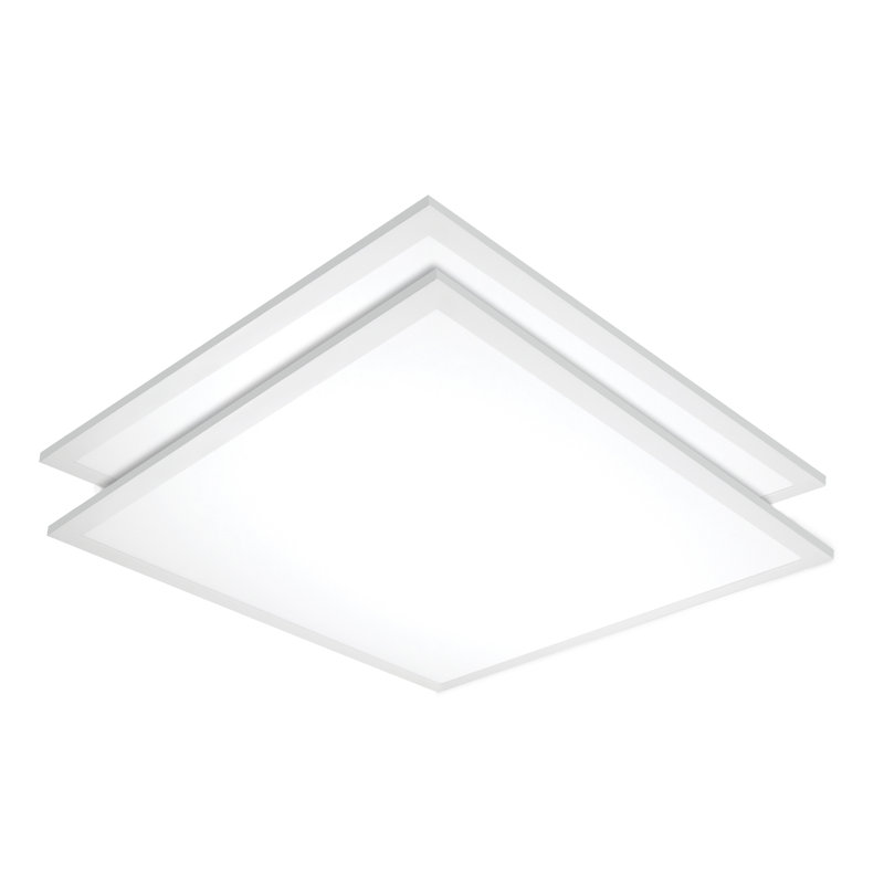 Square Flat Panel Ceiling Light, 5000K