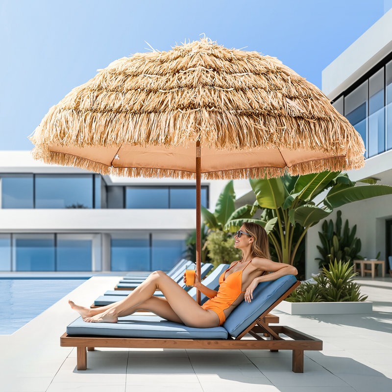 Parasol Tiki, L 84,6 po x P 84,6 po