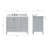 Flynt 43'' Single Bathroom Vanity with Carrara Marble Top-64627246-64627245