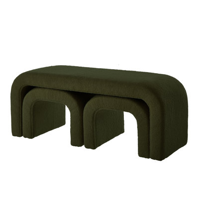 Bench, Entryway Bench, Bedroom Bench, Upholstered Bench, U Shaped Modern Bench