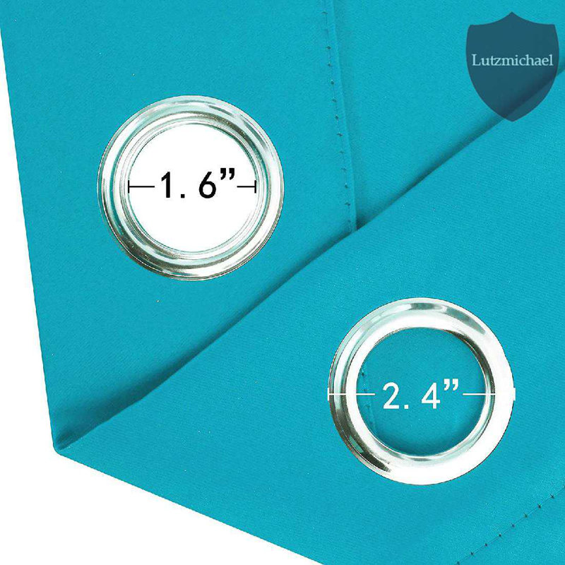 Erfried Blackout Curtain Pair, Teal, 52" W x 84" L