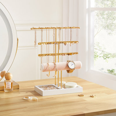 Metal Jewelry Organizer Tray + Portable