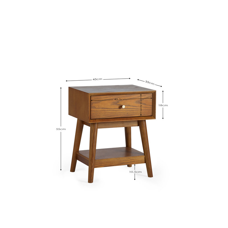 Tibbie Manufactured Wood End Table with Storage