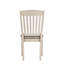 Chaise d'appoint Fedele en tissu brun clair et finition crème (ensemble de 2)