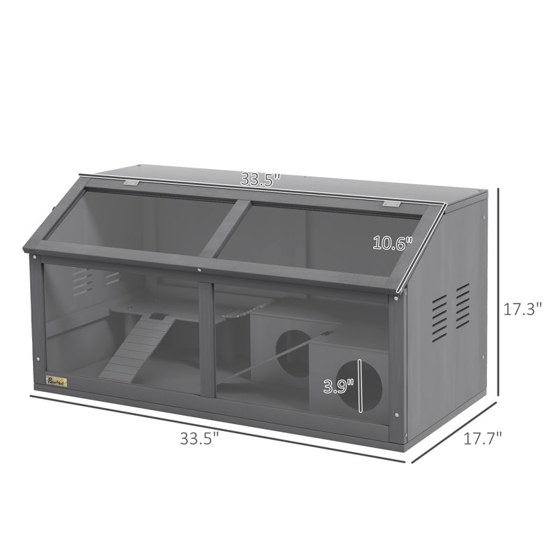 Cage à hamster en bois, maisonnette pour gerbilles et souris