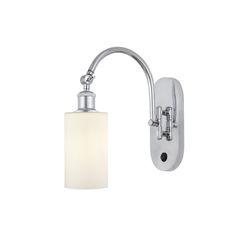 Bras pivotant en acier Ervine, DEL, Chrome poli, Oui