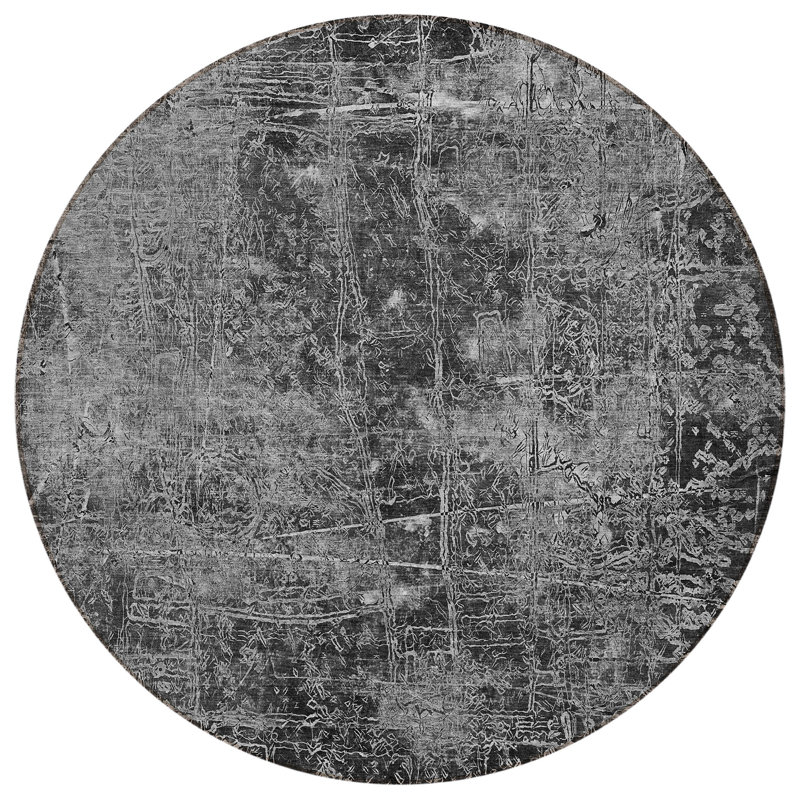 Tapis d'intérieur rond 8 po