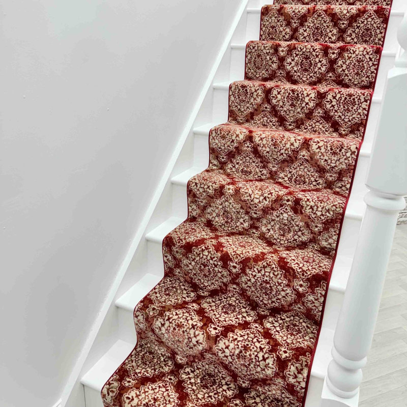 Stair Runner Damask Area Rug, Stair Runner 66 x 450 cm