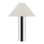 Cheri 20.5 Inch Chrome/White Metal Table Lamp-546003223