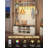 Hall Tree, LED Farmhouse Entryway Storage and Coat Rack Wood, Entryway Furniture with 7 Hooks, Hall Tree with Bench and Storage, 6 Storages Partitions Shoe Bench, Rustic White