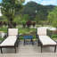 5 patios d'extérieur avec coussins et meubles élégants / design-2101422514