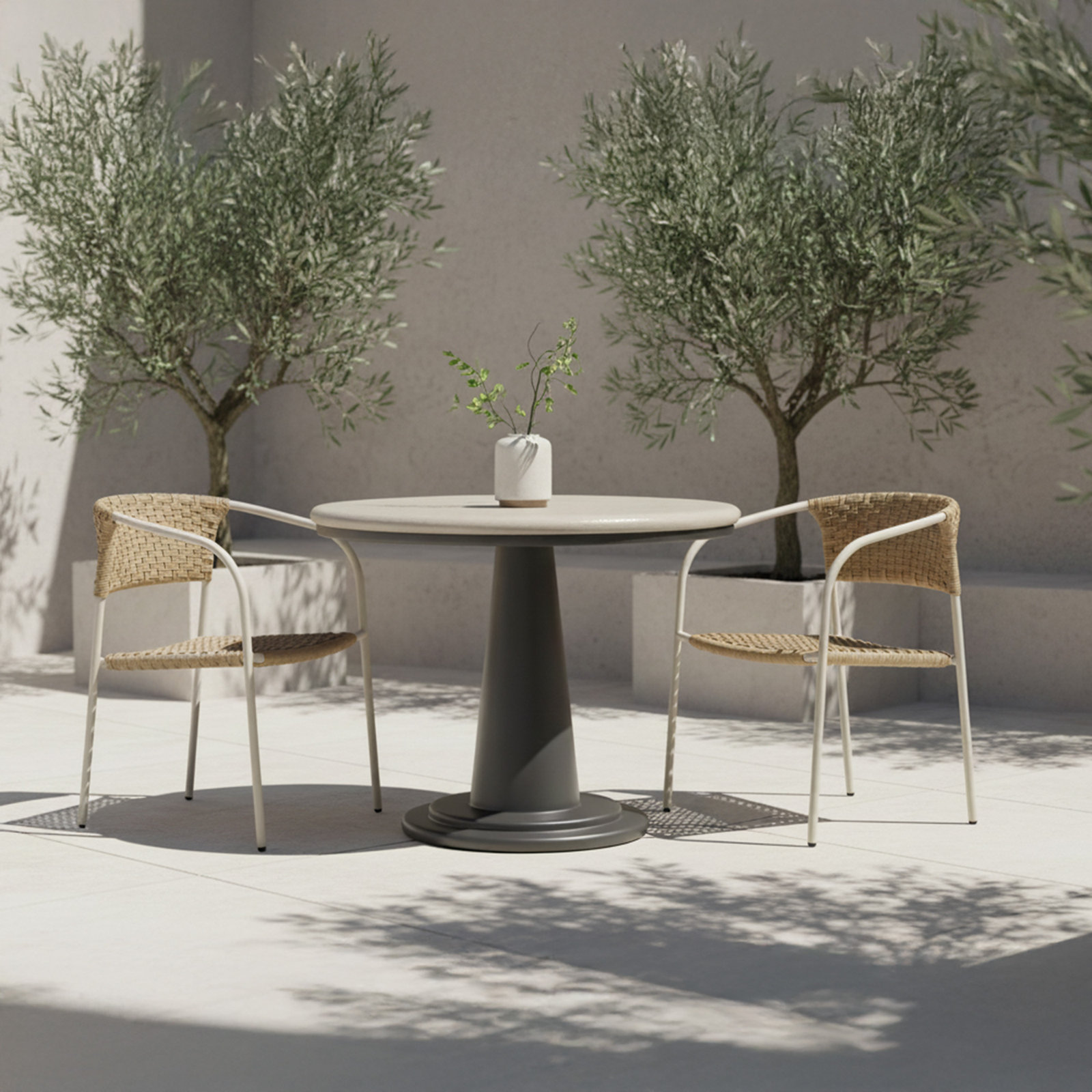 Hall Esme Outdoor Cafe Table Cream