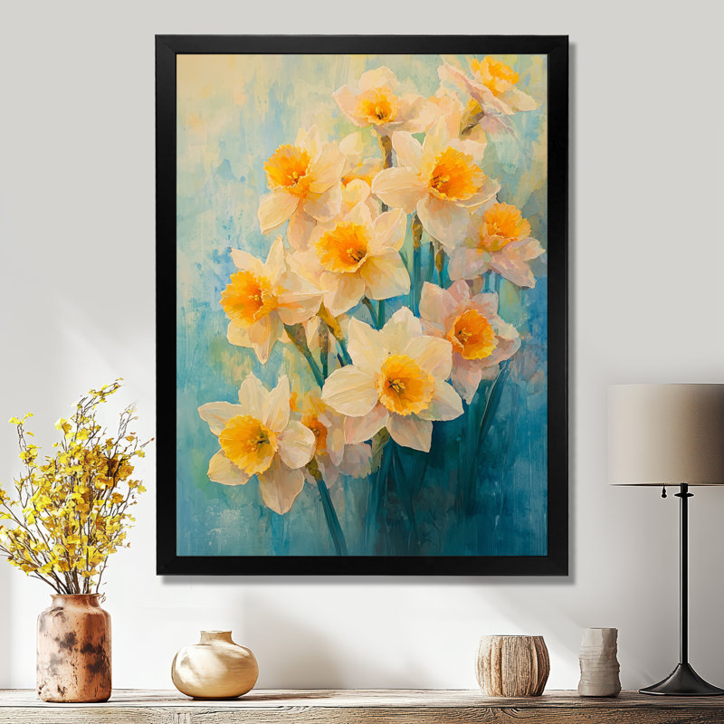 Herzog - Floral Canvas Prints, Noir, noir, noir, noir, H 20 po x l 12 po, Reproduction encadrée d'une seule photo