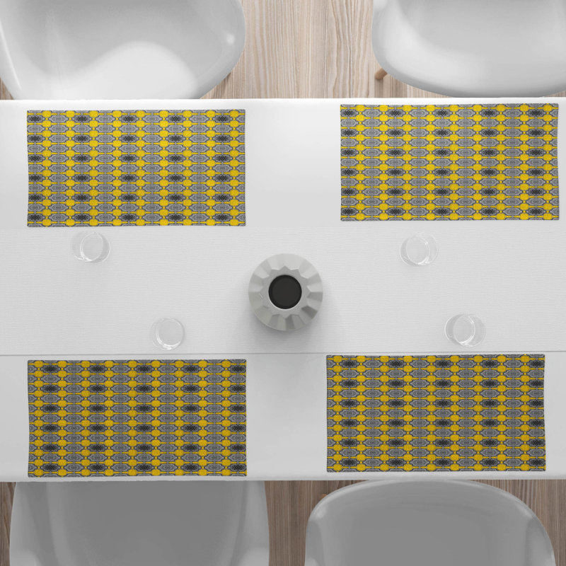 Polyester Geometric Rectangle Placemat