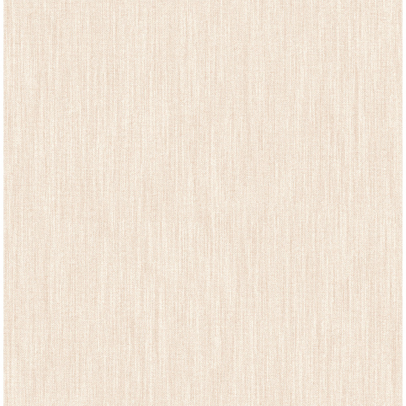 Railey Linen 10.06m x 52.07cm Textured Semi-Gloss Paste the Wall Wallpaper Roll, Blush