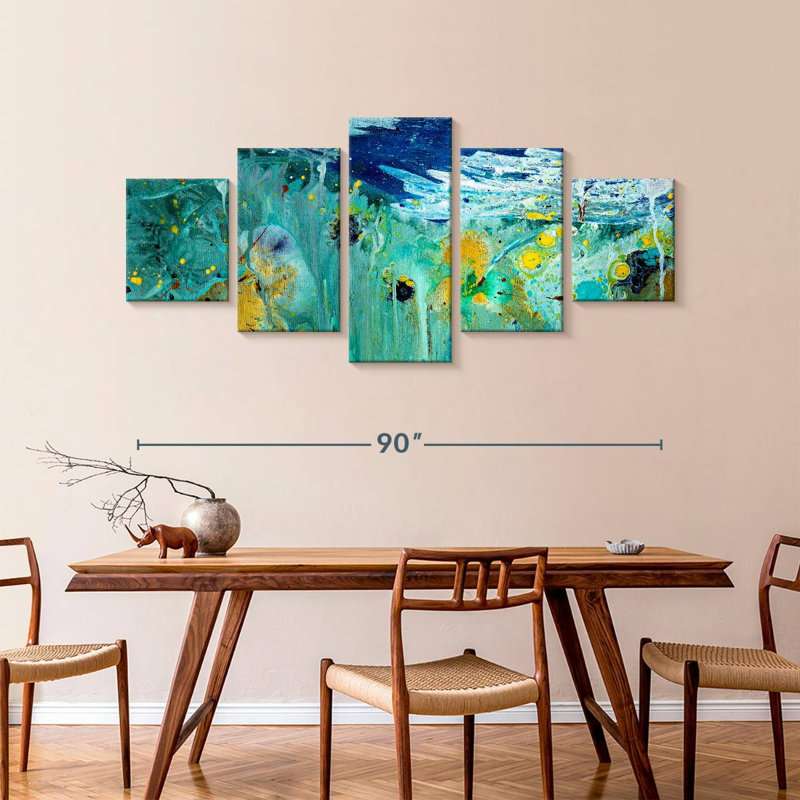 Acrylique sous l'eau, H 42 po x l 92 po