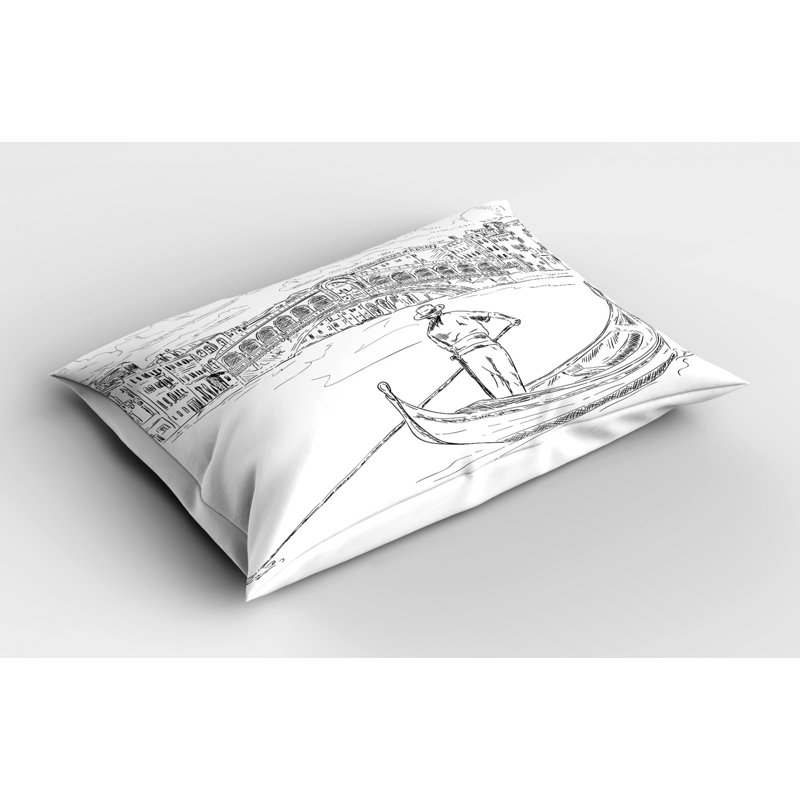 Venice Polyester Toile Sham, Queen