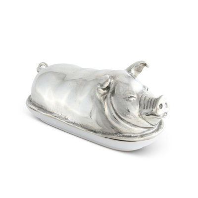 Garden Friends Pewter Butter Dish