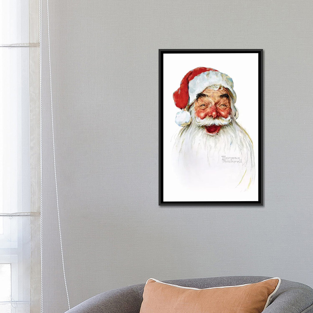 " Santa Claus " by Norman Rockwell Vault W Artwork Mat 