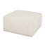 Carré en velours côtelé beige rembourré, avec système de ressorts ensachés pour le luxe, l 29,57 x P 16,69 H construit pour une utilisation à long terme dans les maisons,